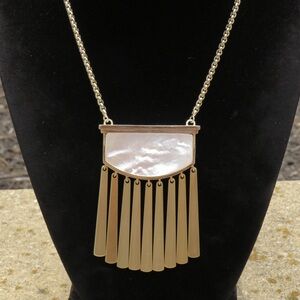 Kendra Scott Ellen Long Pendant Necklace Ivory Mother of Pearl